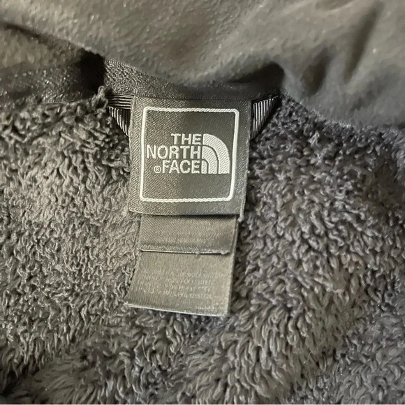 The North‎ Face Osito Fleece Full Zip Jacket Womens Sz Large L Black Fuzzy - Picture 3 of 4